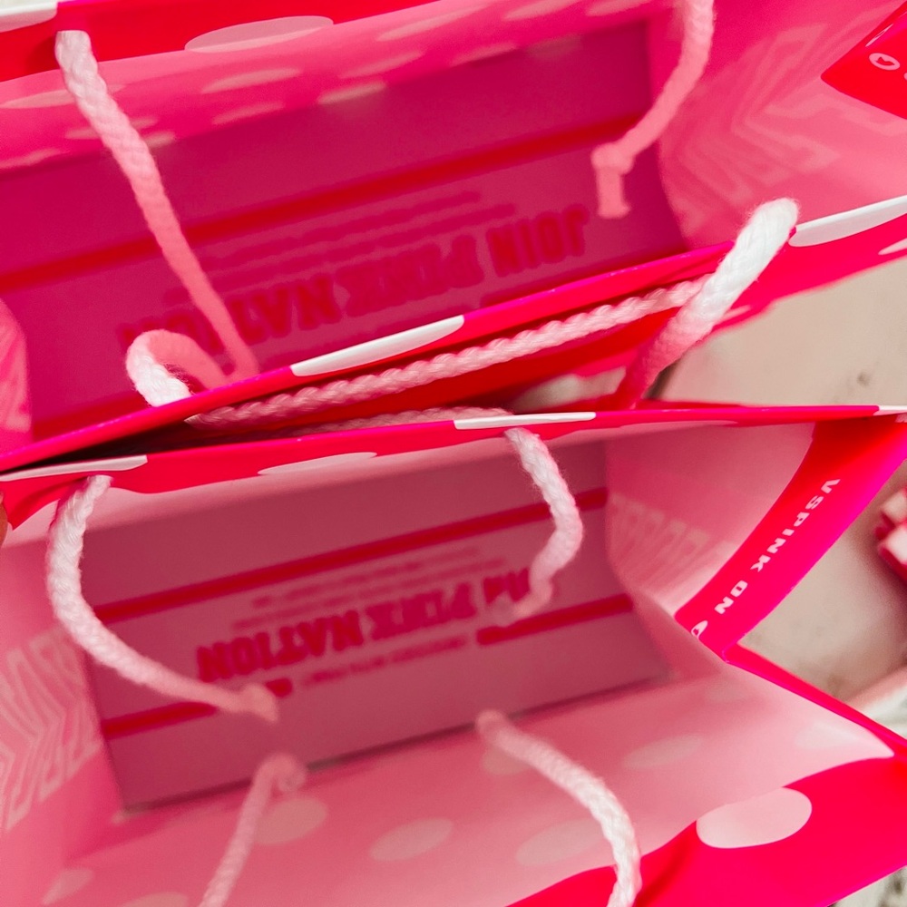 VS PINK Polka Dot Shopping Bag Bundle - Picture 3 of 3